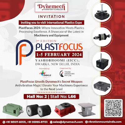 Image showcasing Dynemech's booth at PlastFocus 2024.