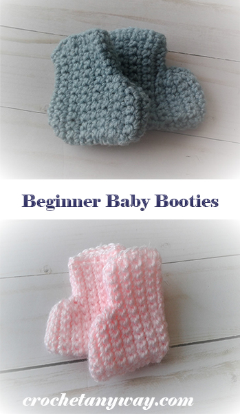 crochet beginner baby booties