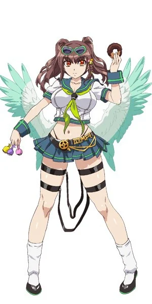 Lynn como Raphael (Templanza), enemiga de Gula