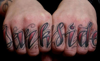 punk knuckle tattoos