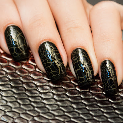 Barry M - Croc Nail Effect Black