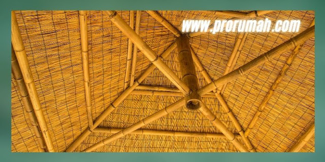 Interior  Rumah  Khas Sunda  MOdern - gunakan material bambu