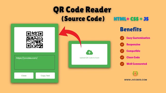 QR Code Scanner or Reader Using HTML, CSS, and JavaScript