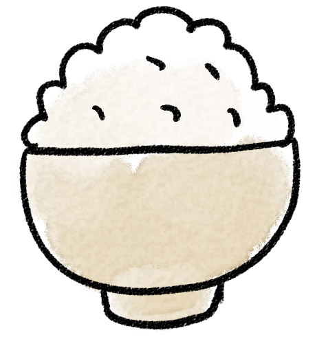 ご飯のイラスト どんぶりの山盛りご飯 ゆるかわいい無料イラスト素材集 ご飯のイラスト どんぶりの山盛りご飯 ゆるかわいい無料イラスト素材集