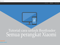 Tutorial cara Unlock bootloader semua perangkat Xiaomi