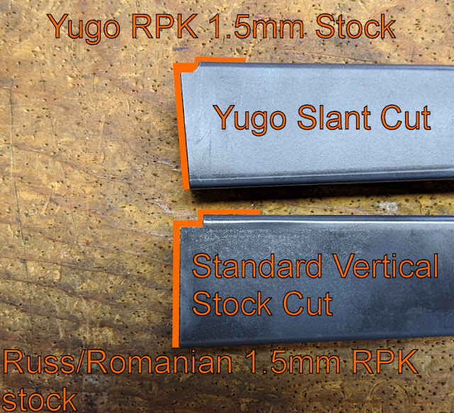 Yugo vs Russ/Romanian RPK Stock Cuts