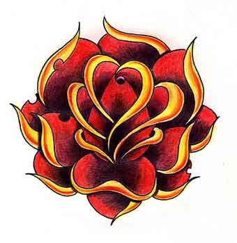 Old School Tattoo Art Roses