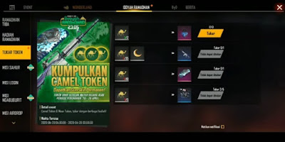 Cara Mendapatkan Token Moon dan Camel Token Event Booyah Ramadhan