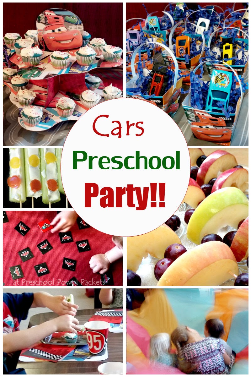 Disney Cars Preschool  Party  Preschool  Powol Packets