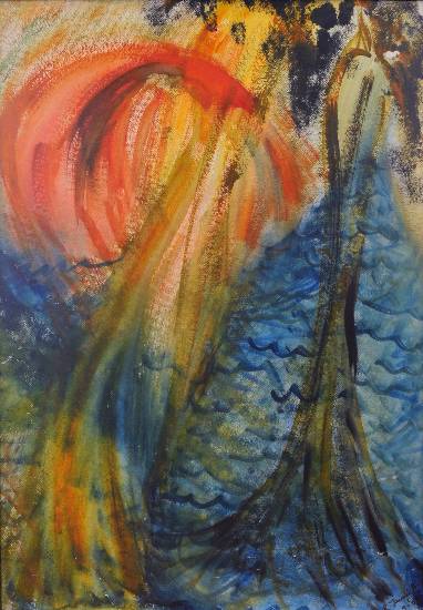 Forest, painting by Janaki Anand ( part of her portfolio on www.indiaart.com)