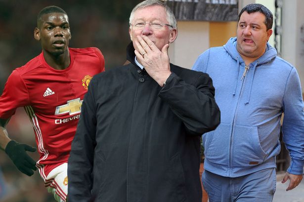 Sir Alex Ferguson, Paul Pogba and Mino Raiola