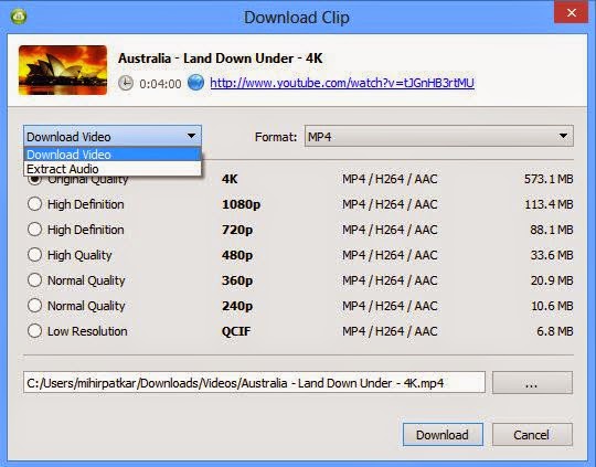 4K Video Downloader – tải video 4K từ YouTube