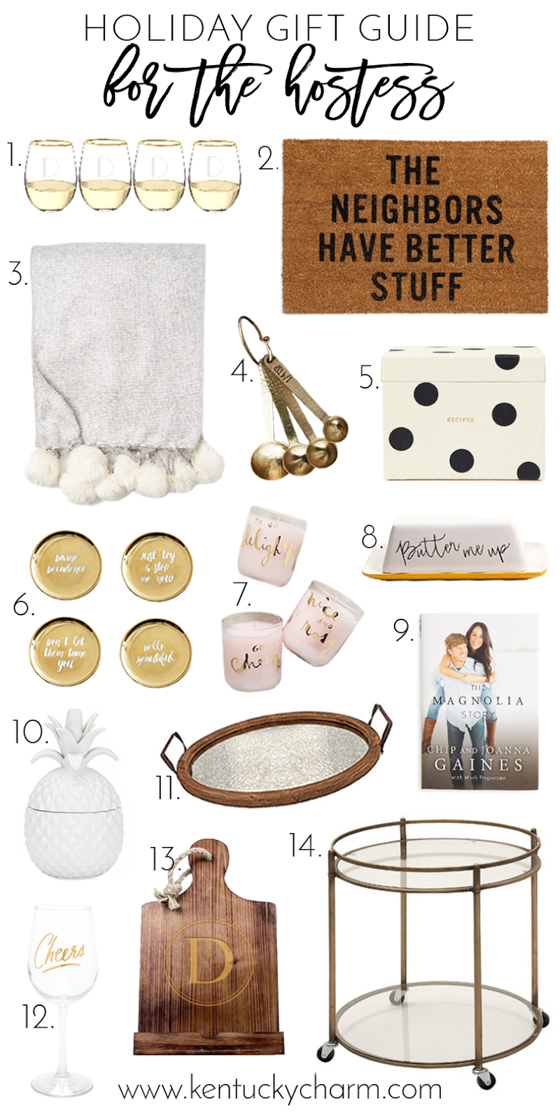 2016 Holiday Gift Guide // For The Hostess // Kentucky Charm