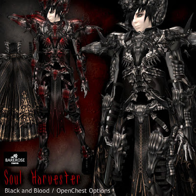  Soul Harvester Lady Soul Harvestor Boy Goth fantasy armor sets 