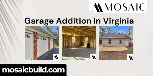 Garage Addition In Virginia - Mosaic Design Build