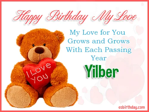 Yilber Happy Birthday My Love