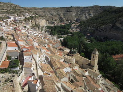 Vistas desde el castillo de Alcalá del Júcar, Albacete, España