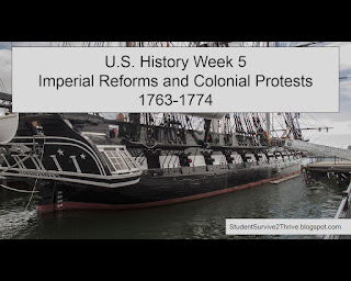 U.S. History Week 5 Imperial Reforms and Colonial Protests 1763-1774