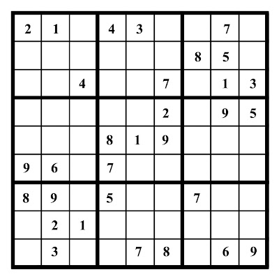 Sudoku Puzzle Printable on Sudoku Printable Puzzles   Click In The Categories Alongside To Print