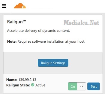 Railgun CloudFlare Aktif