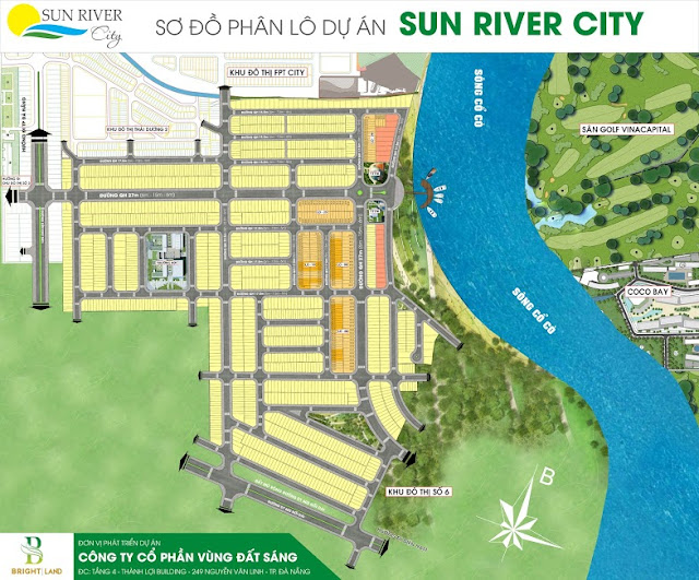 Sơ đồ phân lô dự án Sunriver City