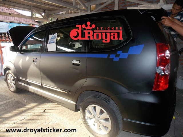 Avanza Wrapping full body hitam cutting biru jasa Avanza Wrapping full body hitam cutting biru jasa