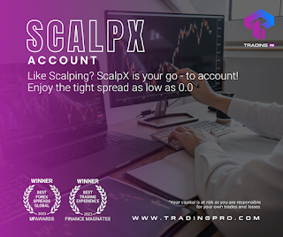 TRADINGPRO - SCALPX ACCOUNT Spread From 0.0 pips, Commission $3/Lot