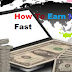 How to earn money fast-Part time job from home for students