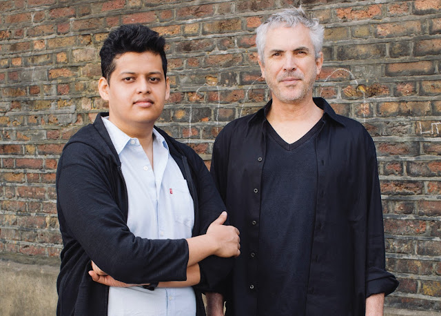 Photo of Director Alfonso Cuarón and Protégé Chaitanya Tamhane (photo: Rolex/©Rolex/Audoin Desforges)