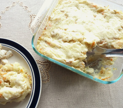 Rumbledethumps - A Scottish casserole of potatoes, cabbage, onions, and cheese