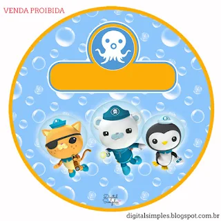 The Octonauts Toppers or Free Printable Candy Bar Labels.