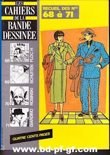 Les cahiers de la bande dessinée, recueil de 68 à 71