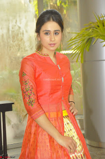 Simrat in Orange Anarkali Dress 20.JPG