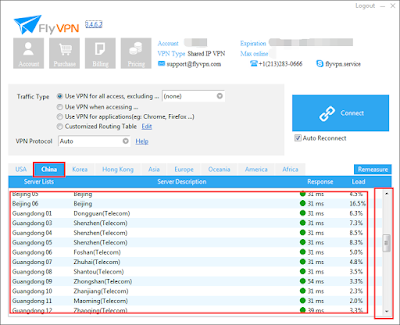 China VPN Server Of FlyVPN