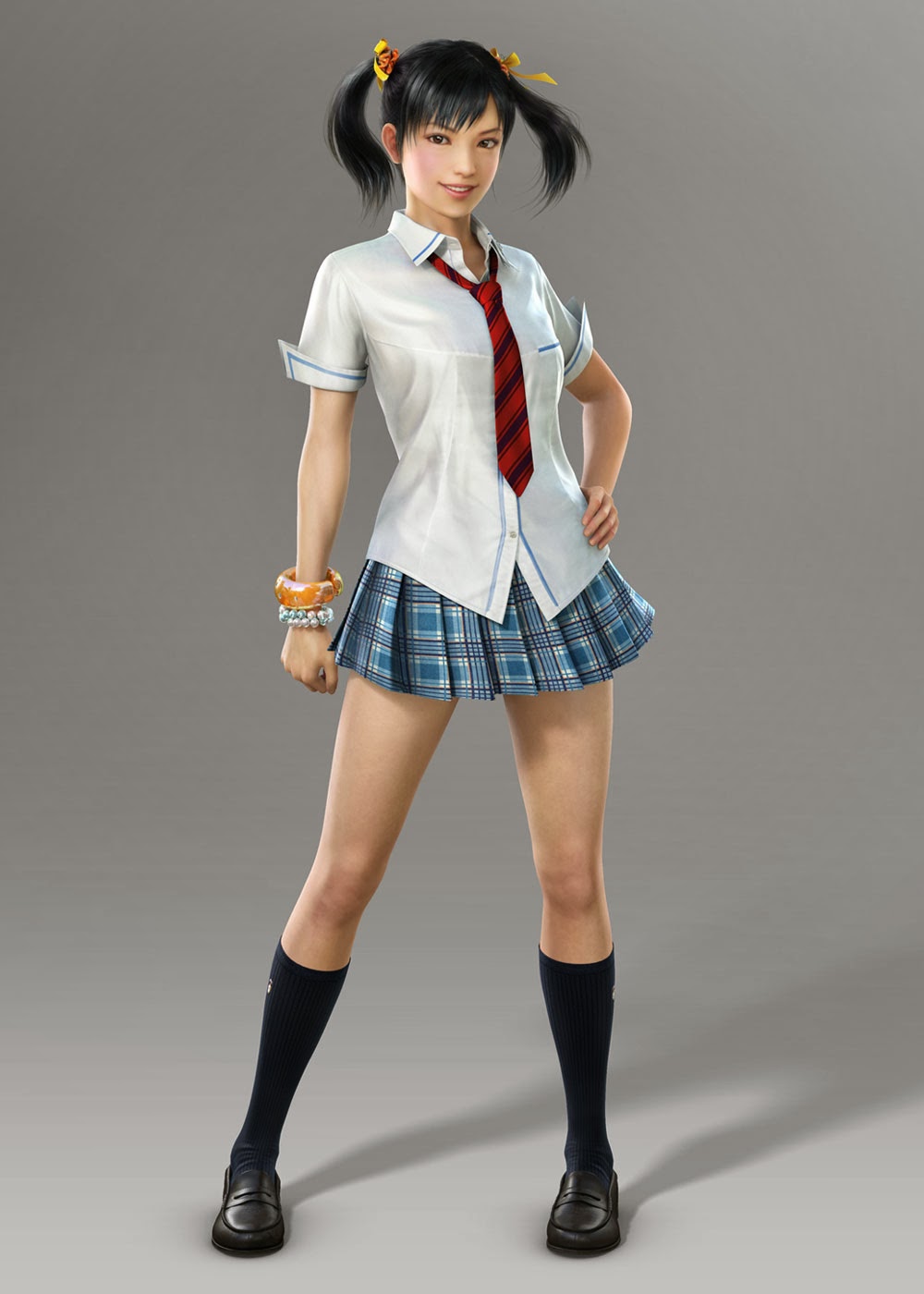 tekken ling xiaoyu schoolgirl outfit