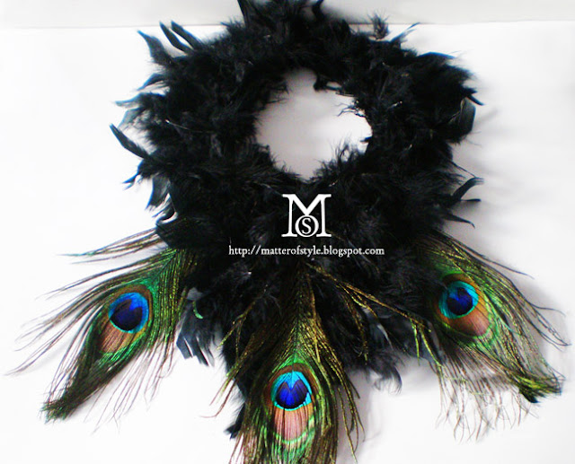 diy, feathers diy,feather collar,peacock feather collar, peter pan collar diy, carnival costume, costume, masquerade ball, jewelry diy, fashion diy,do it yourself