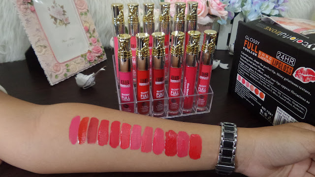 Lipgloss BB CINEMA TV LIPS COLORS KISS BEAUTY Hasil MATTE 