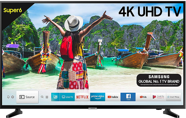 Samsung 125 cm (50 Inches) Super 6 Series 4K UHD LED Smart TV UA50NU6100 (Black) (2019 model)