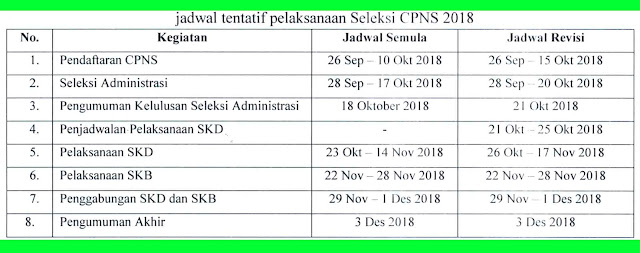 jadwal pelaksanaan seleksi cpns 2019