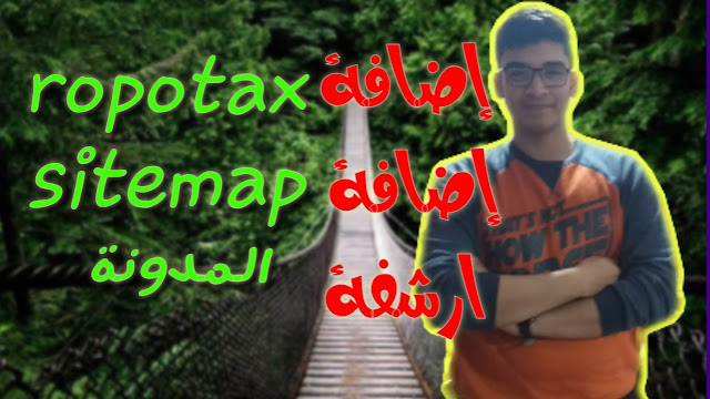 كيفية ارشفة مدونة بلوجر|طريقة اضافة ملف ropotax و خريطة sitemap