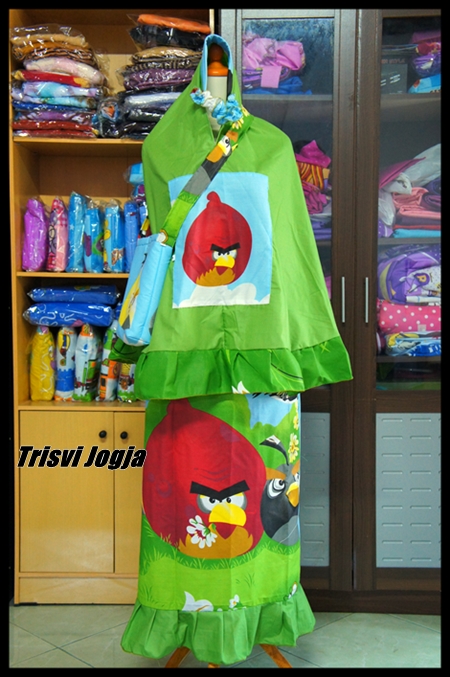  Angry  Bird  1 Mukena Anak  Karakter