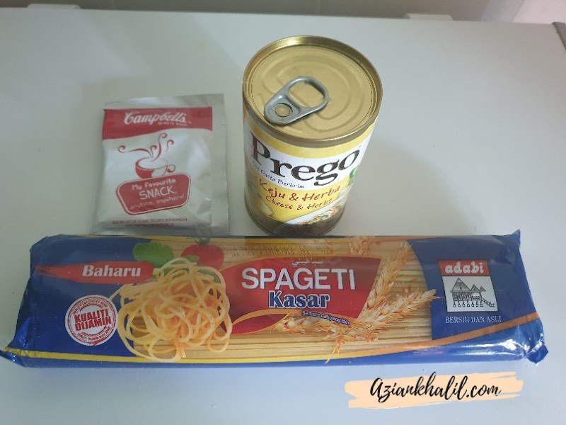 Resepi Spageti Cheese & Herbs 