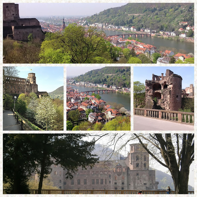 Spring in historic Heidelberg - Heidelberg Castle and Old Town