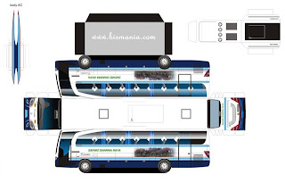 Papercraft  ~ Bus bus paper 2 and zentrum BUSMANIA RAILFANS craft