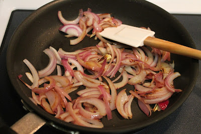 Sauteed red onions