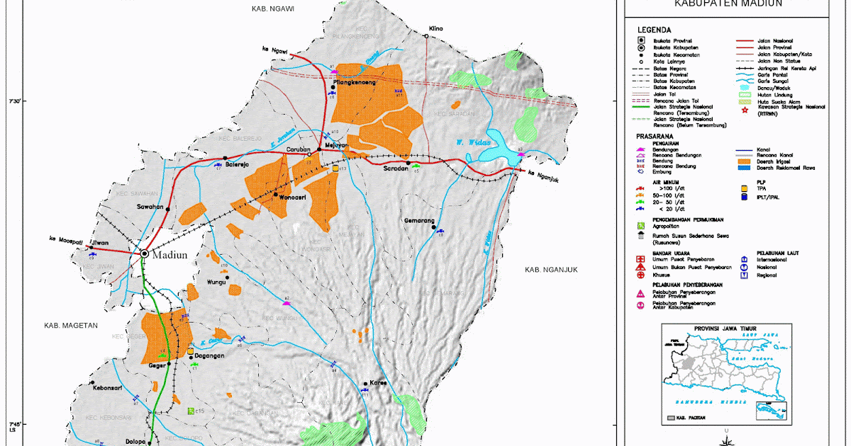  Peta  Kabupaten Madiun