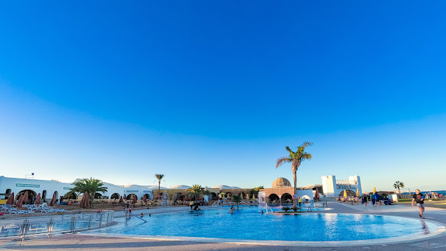 hotel and beach in Hurghada, Egypt