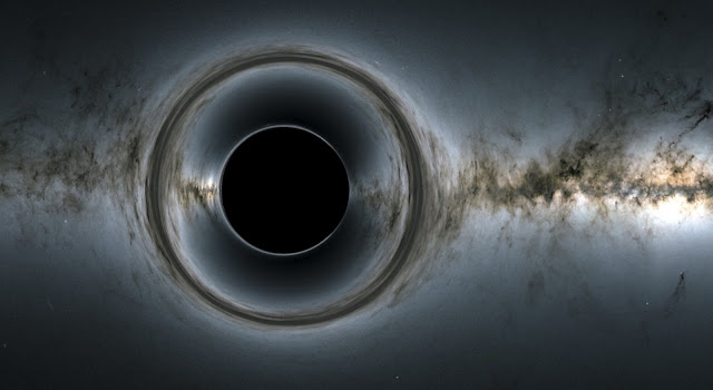 Художественная иллюстрация черной дыры
