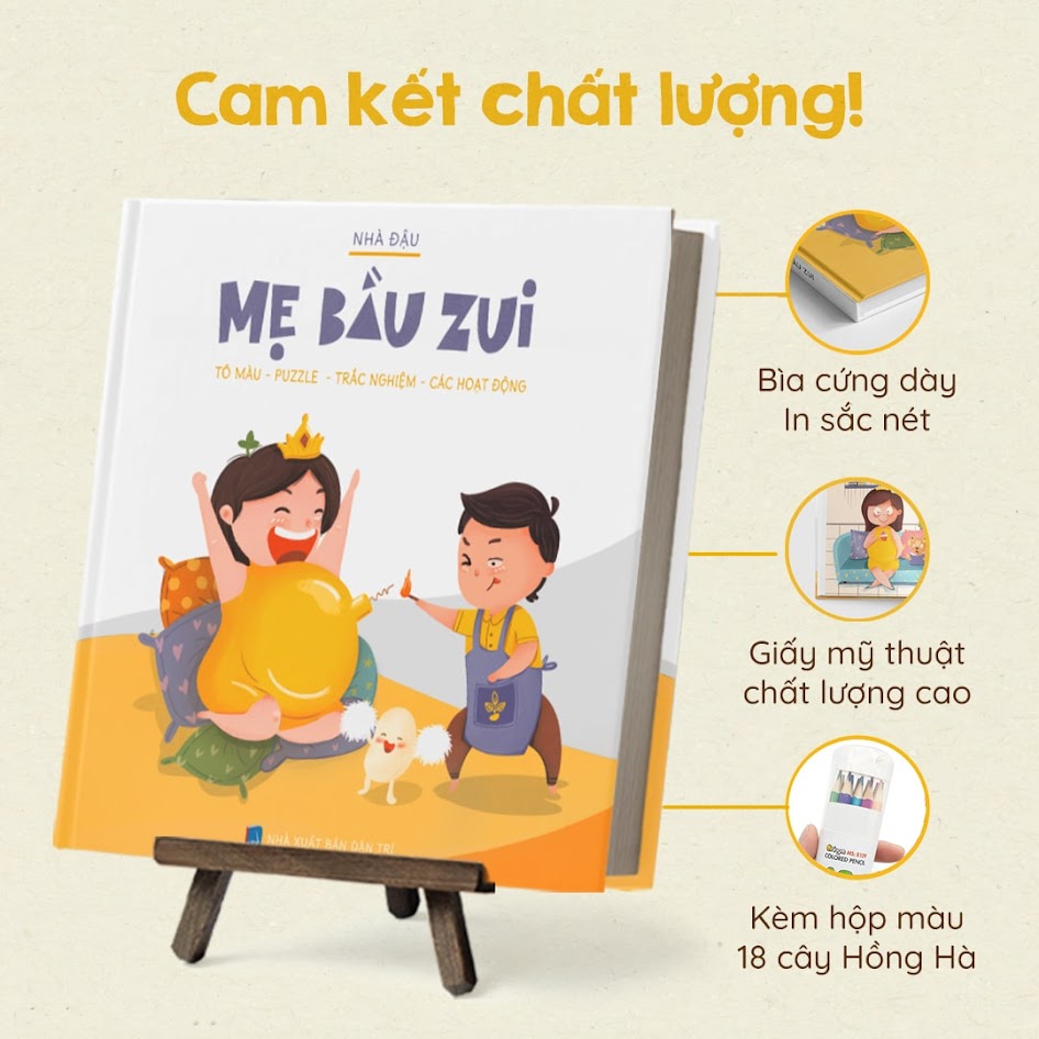 [A116] Sách tô màu đặc biệt dành riêng cho Bà Bầu giải tỏa căng thẳng stress