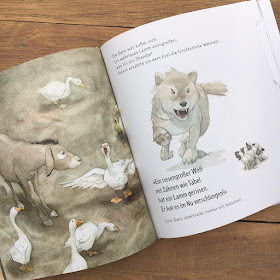 "Habt ihr schon vom Wolf gehört?", OrellFüssli Verlag, Rezension Kinderbuchblog Familienbücherei, Buchmission "Der Wolf ist nicht böse!"